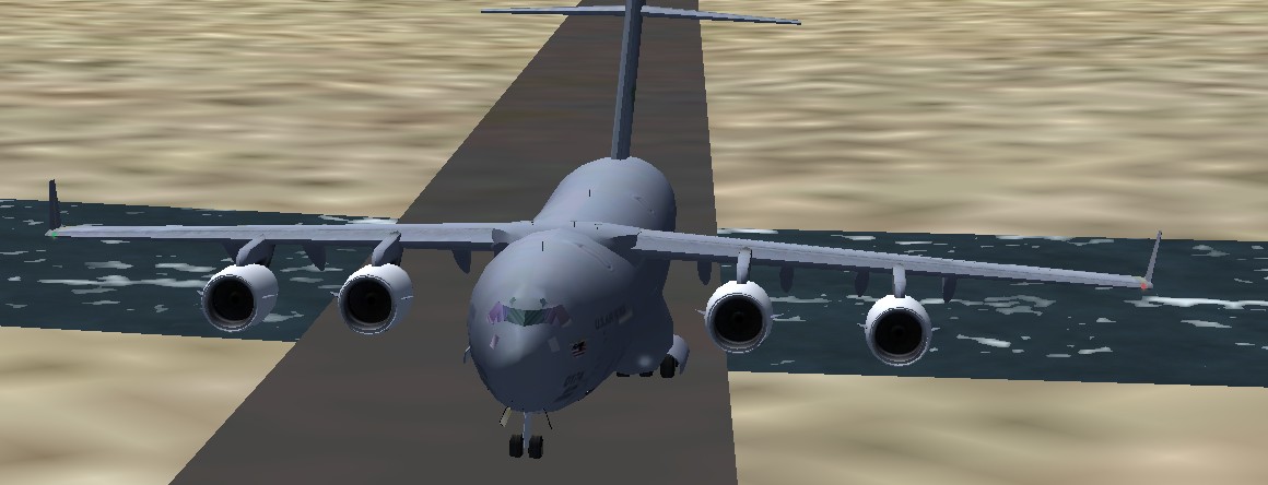 C-17在深圳附近的高速公路上紧急迫降